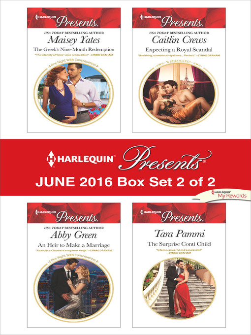 Title details for Harlequin Presents June 2016, Box Set 2 of 2 by Maisey Yates - Wait list